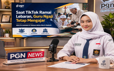 Saat TikTok Ramai Lebaran, Guru Ngaji Tetap Mengajar